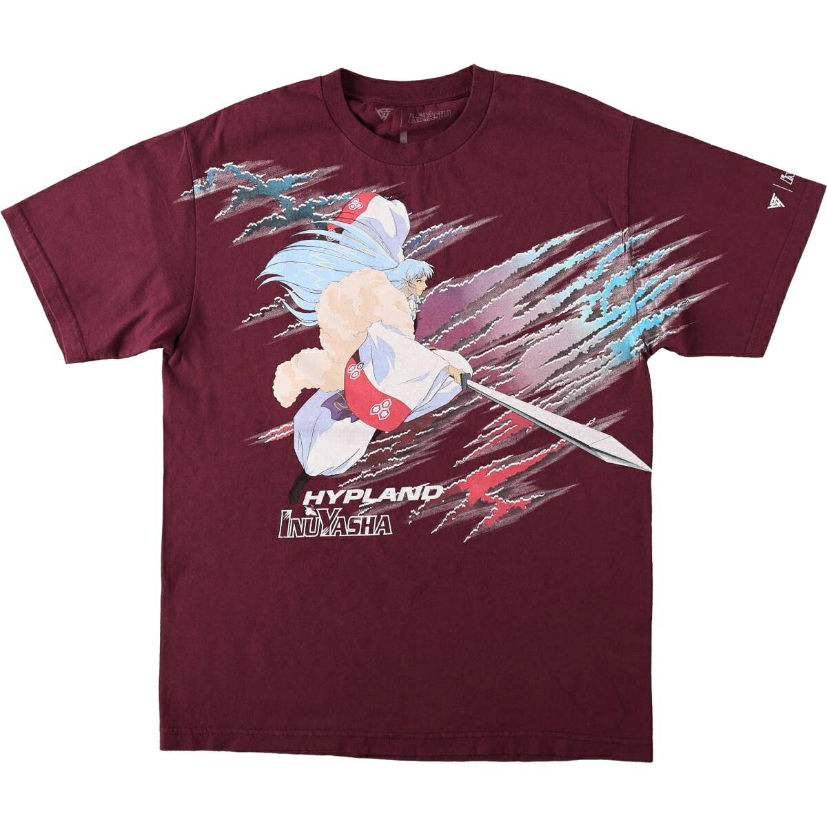 HYPLAND INUYASHA 犬夜叉 殺生丸 アニメ キャラクタープリントTシャツ