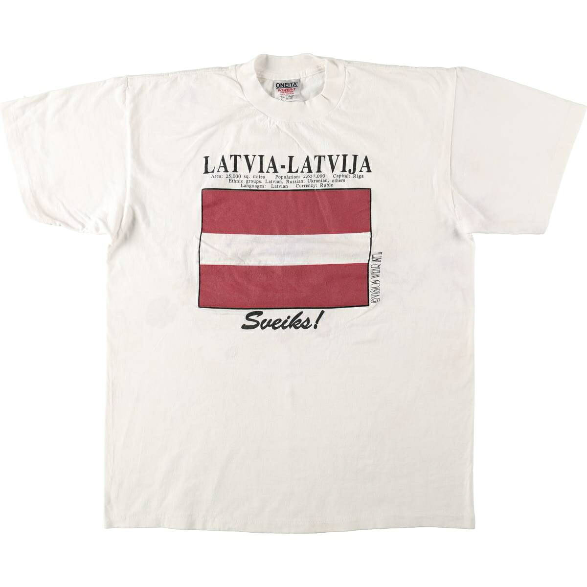 ONEITA/オニータ POWER-T プリントTシャツ