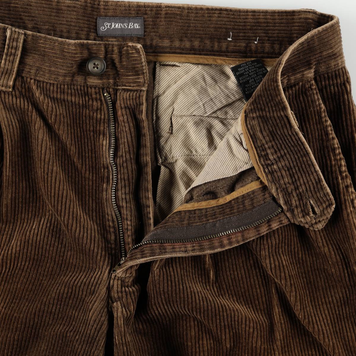古着 90～00年代 セントジョンズベイ ST. JOHNS BAY ツータック コーデュロイパンツ メンズw34相当 /eaa667896 【中古】 【260822】 【GR-NV】