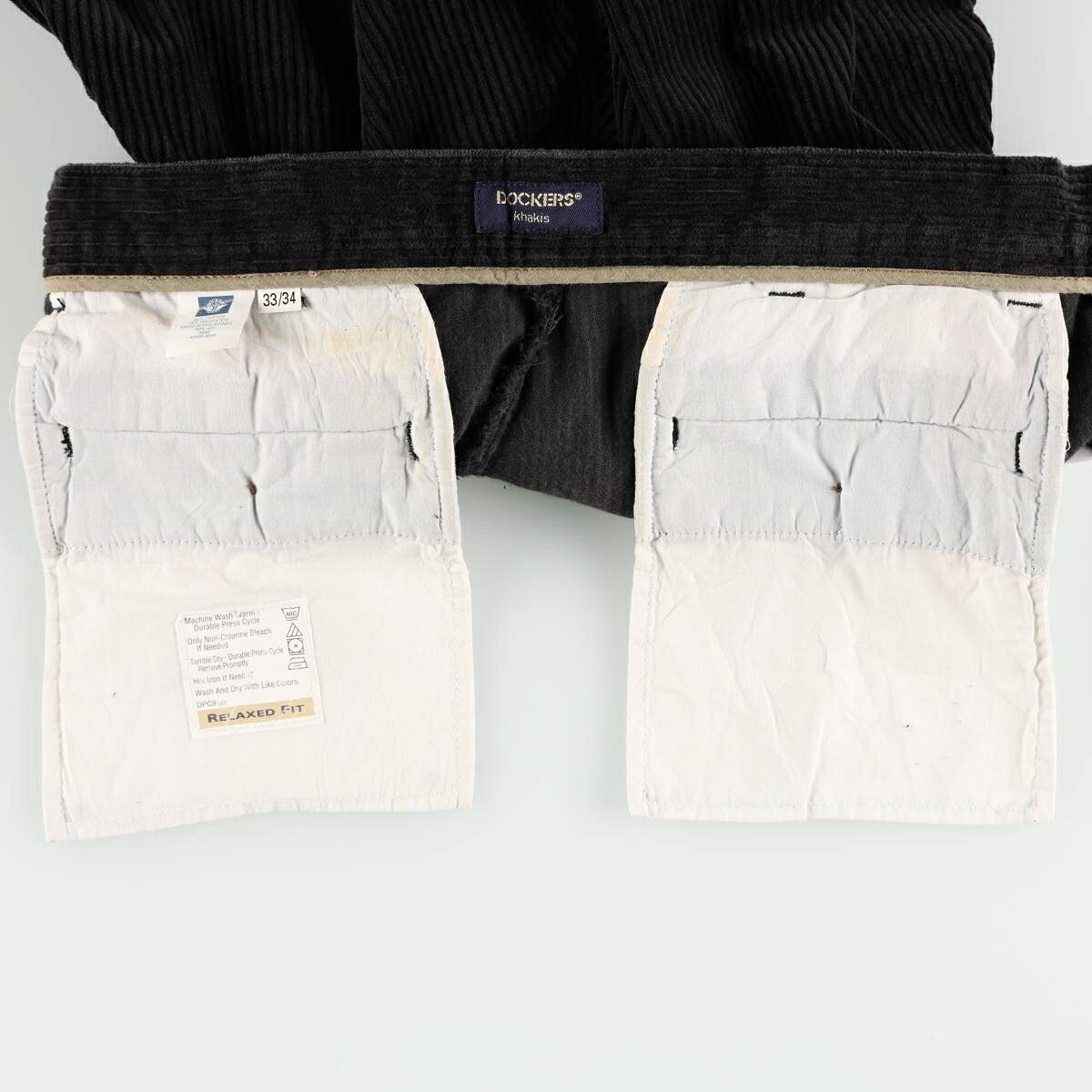 古着 ドッカーズ DOCKERS khakis RELAXED FIT ツータック コーデュロイパンツ メンズw33相当 /eaa667898 【中古】 【260822】