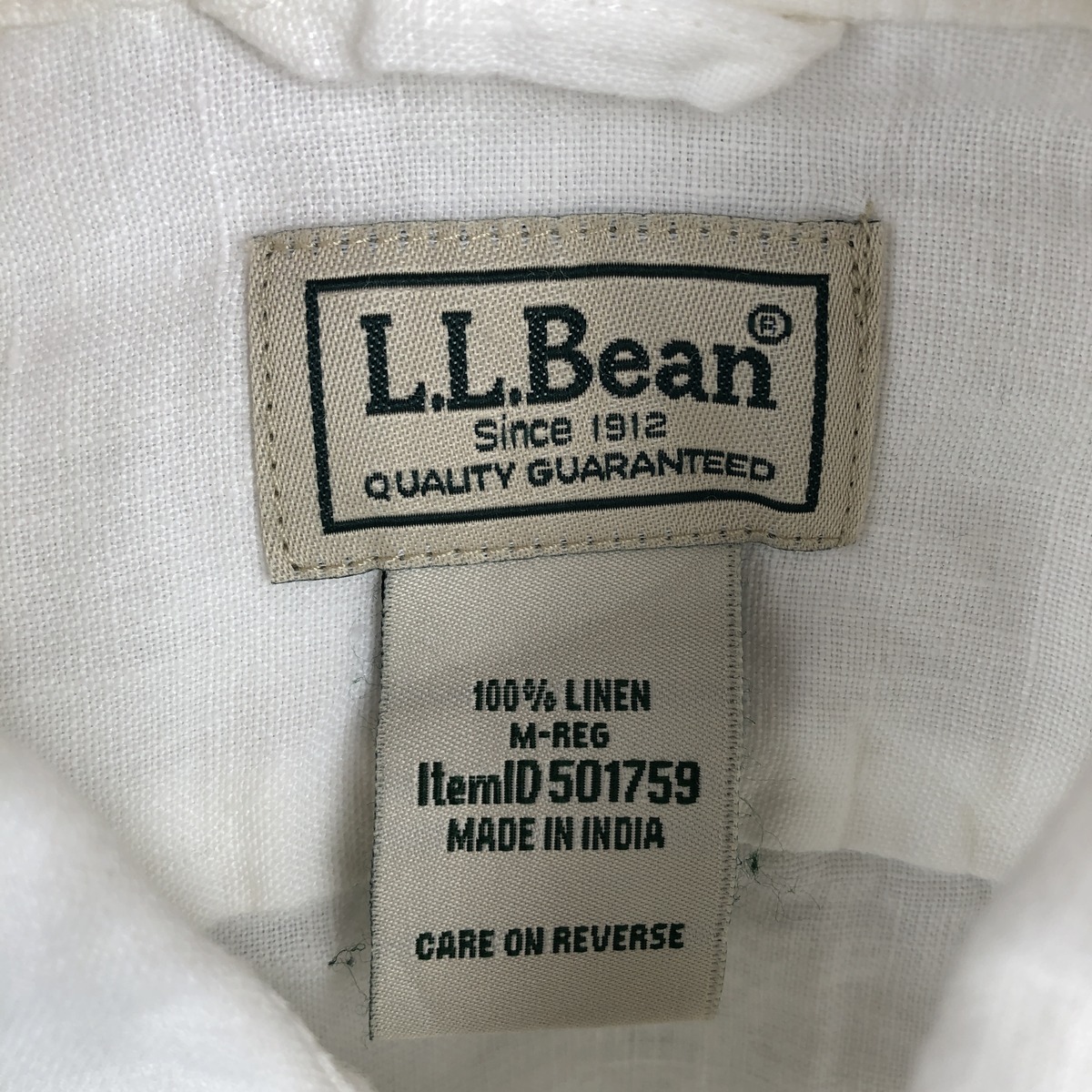 古着 エルエルビーン L.L.Bean 長袖 リネンシャツ メンズM相当 /eaa668012 【中古】 【260829】