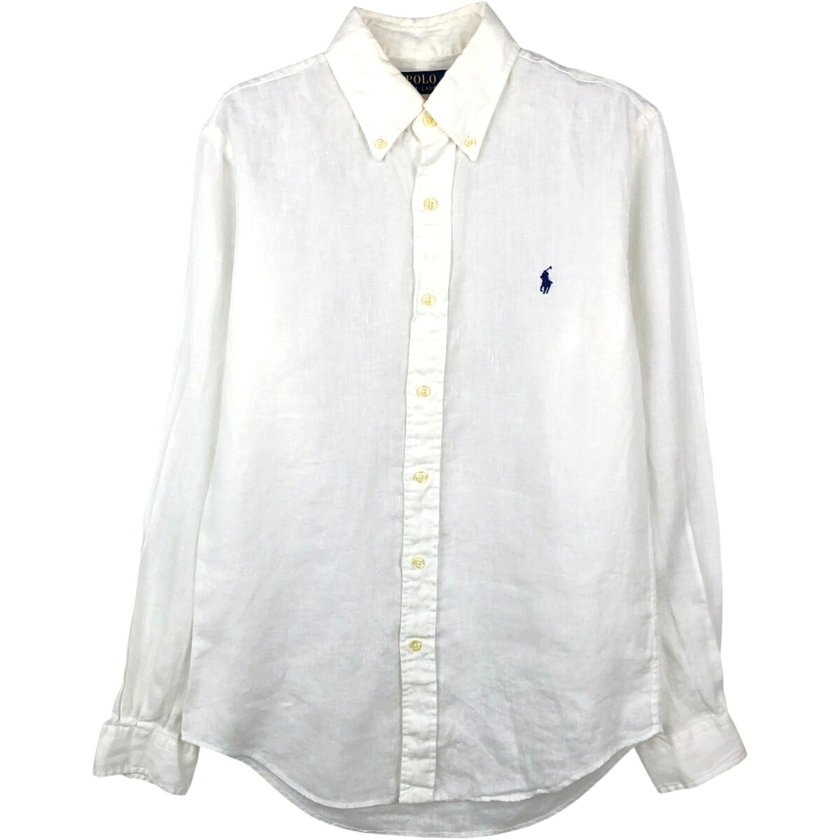 Ralph Lauren/ラルフローレン POLO RALPH LAUREN CUSTOM FIT 長袖 リネン ボタンダウンシャツ