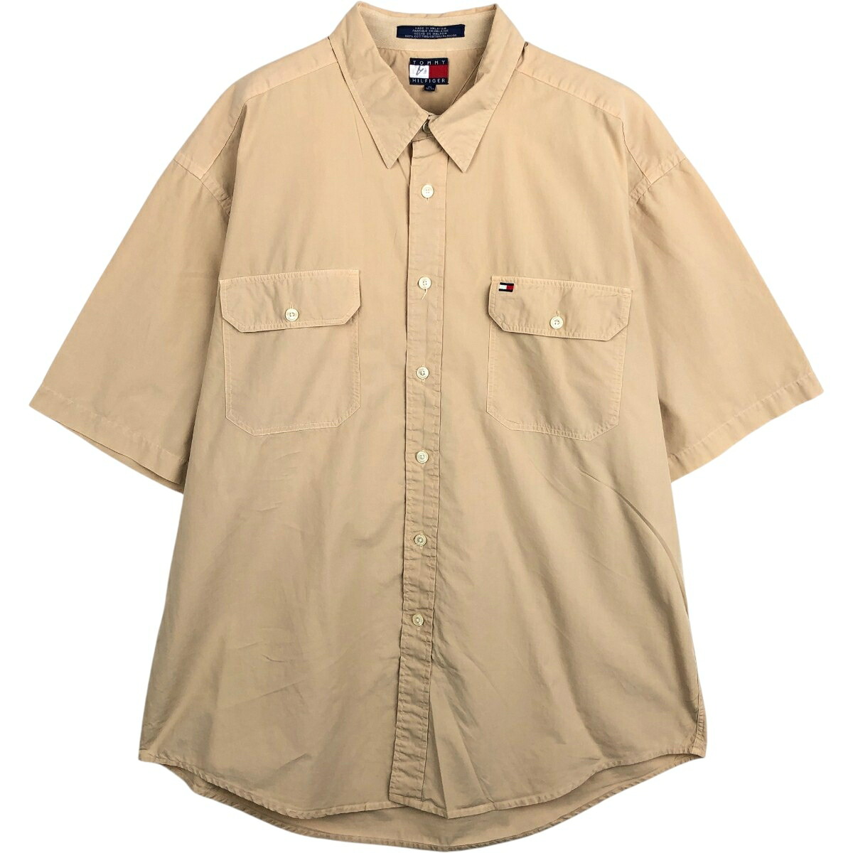 TOMMY HILFIGER/トミーヒルフィガー 半袖 コットンシャツ