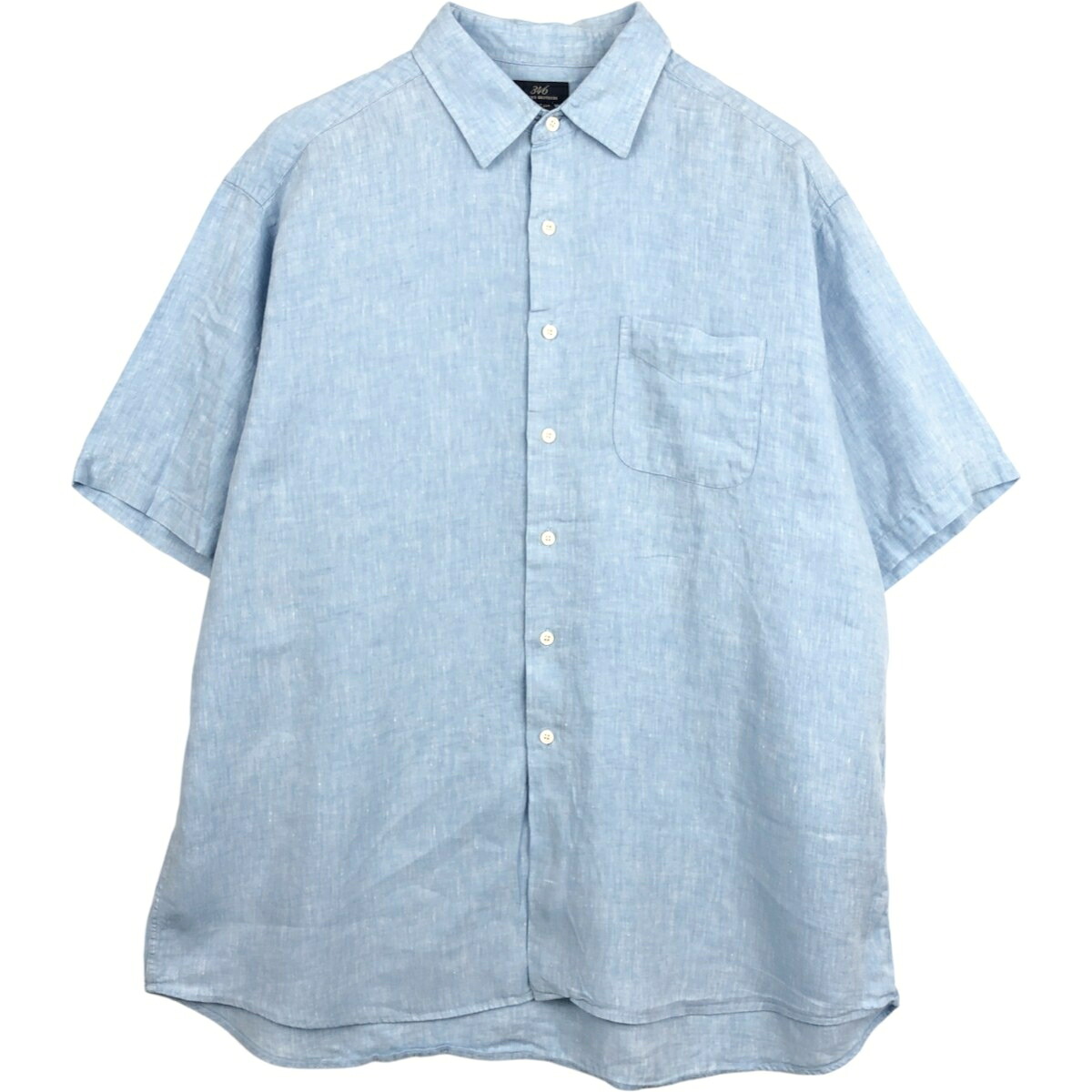 Brooks Brothers/ブルックスブラザーズ 346 半袖 リネンシャツ