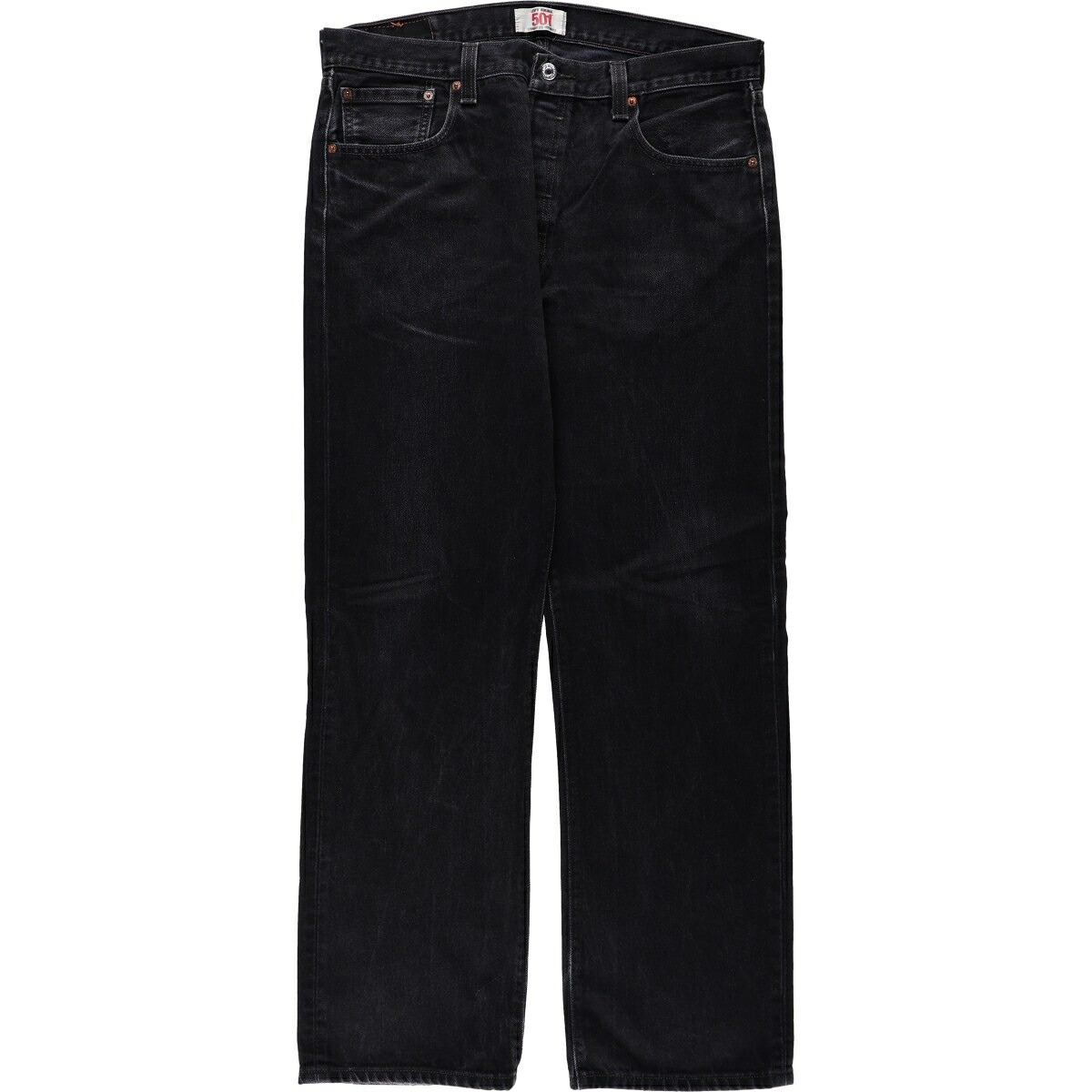 Levi's/リーバイス リーバイス501 STRAIGHT LEG BUTTON-FLY ブラックデニム ストレートデニムパンツ