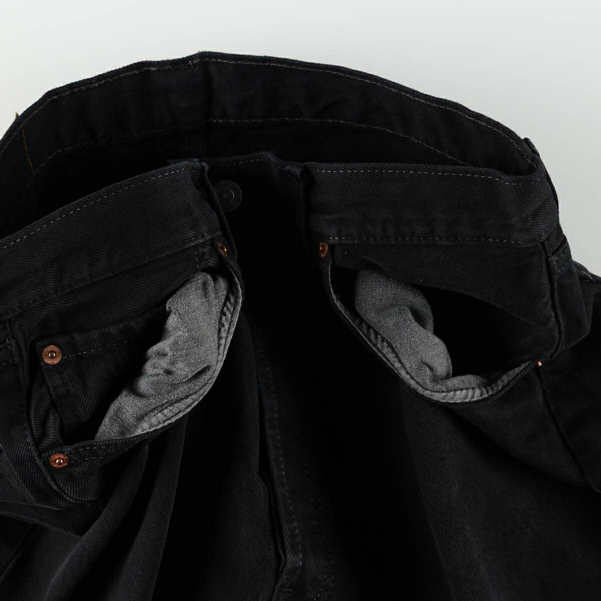 Levi's/リーバイス 501-0165 ブラックデニム ストレートデニムパンツ