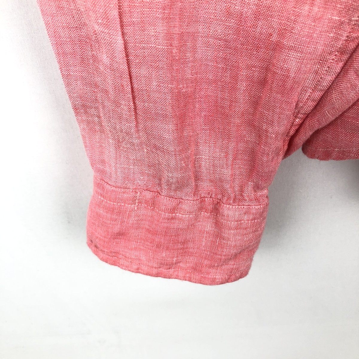 Ralph Lauren/ラルフローレン CLASSIC FIT RL UNTUCKED FIT 長袖 リネン ボタンダウンシャツ