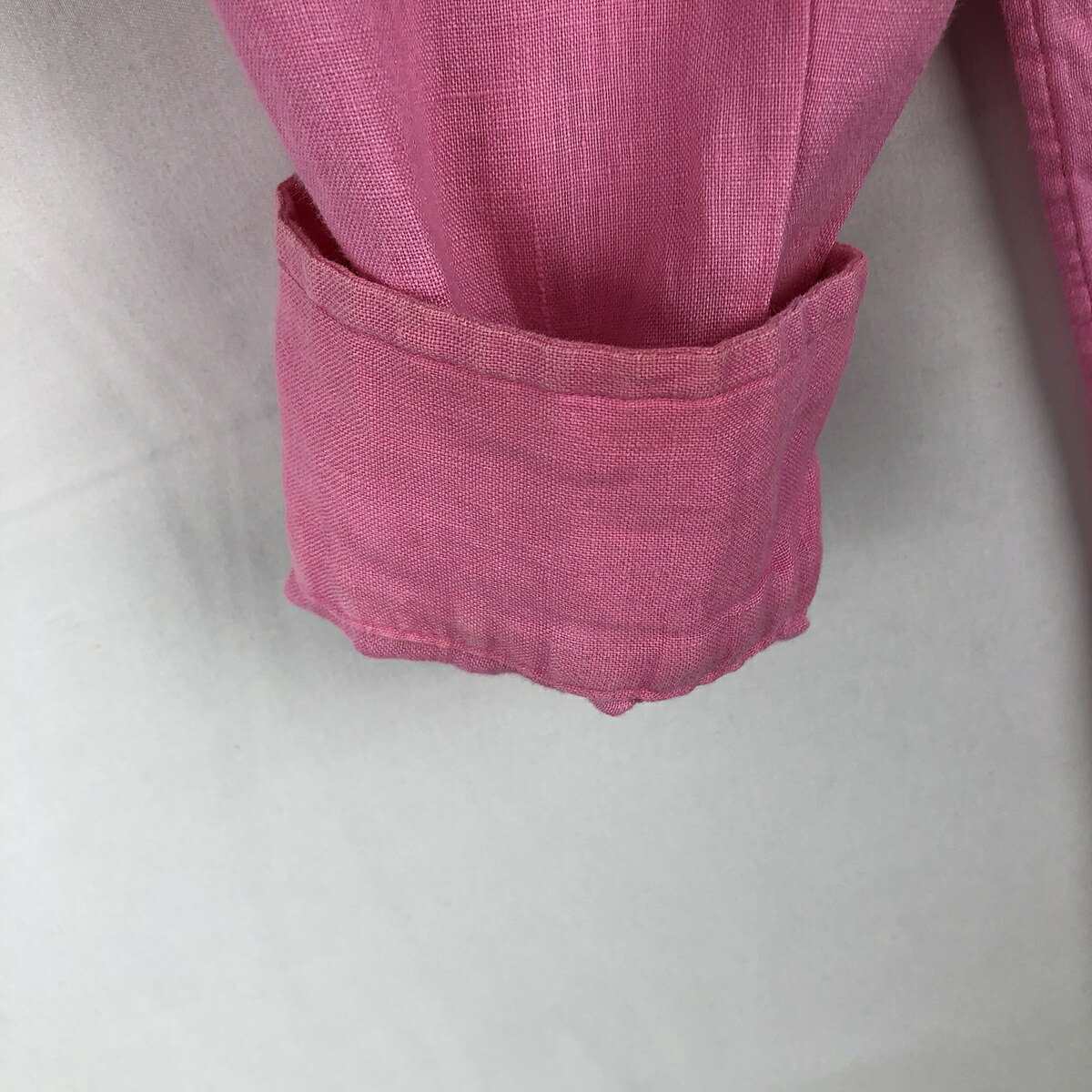 古着 ラルフローレン Ralph Lauren CUSTOM FIT 長袖 リネン ボタンダウンシャツ メンズS相当 /eaa668549 【中古】 【260829】