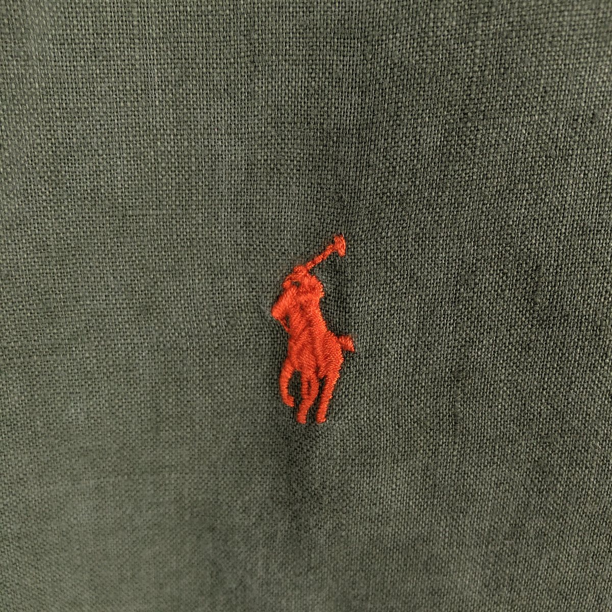 古着 ラルフローレン Ralph Lauren CLASSIC FIT クラシックフィット 長袖 リネン ボタンダウンシャツ メンズM相当 /eaa668550 【中古】 【260829】