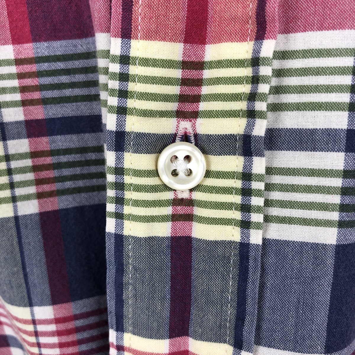 古着 ラルフローレン Ralph Lauren CUSTOM FIT マドラスチェック 半袖 ボタンダウン チェックシャツ メンズL相当 /eaa668576 【中古】 【260824】