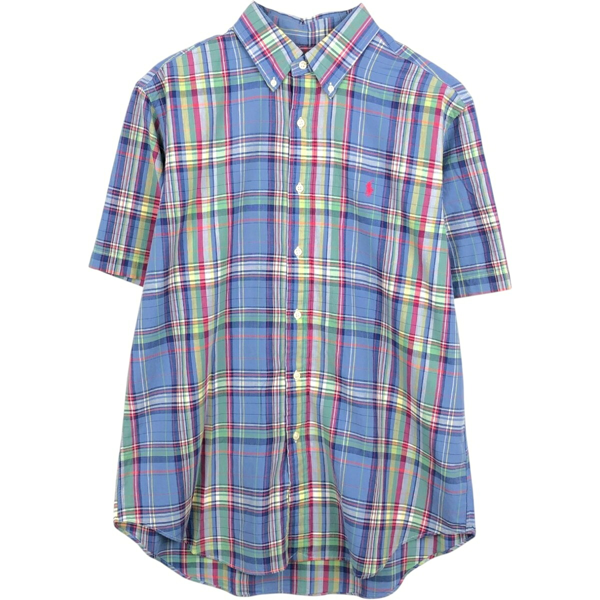 Ralph Lauren/ラルフローレン CLASSIC FIT クラシックフィット 半袖 ボタンダウン チェックシャツ