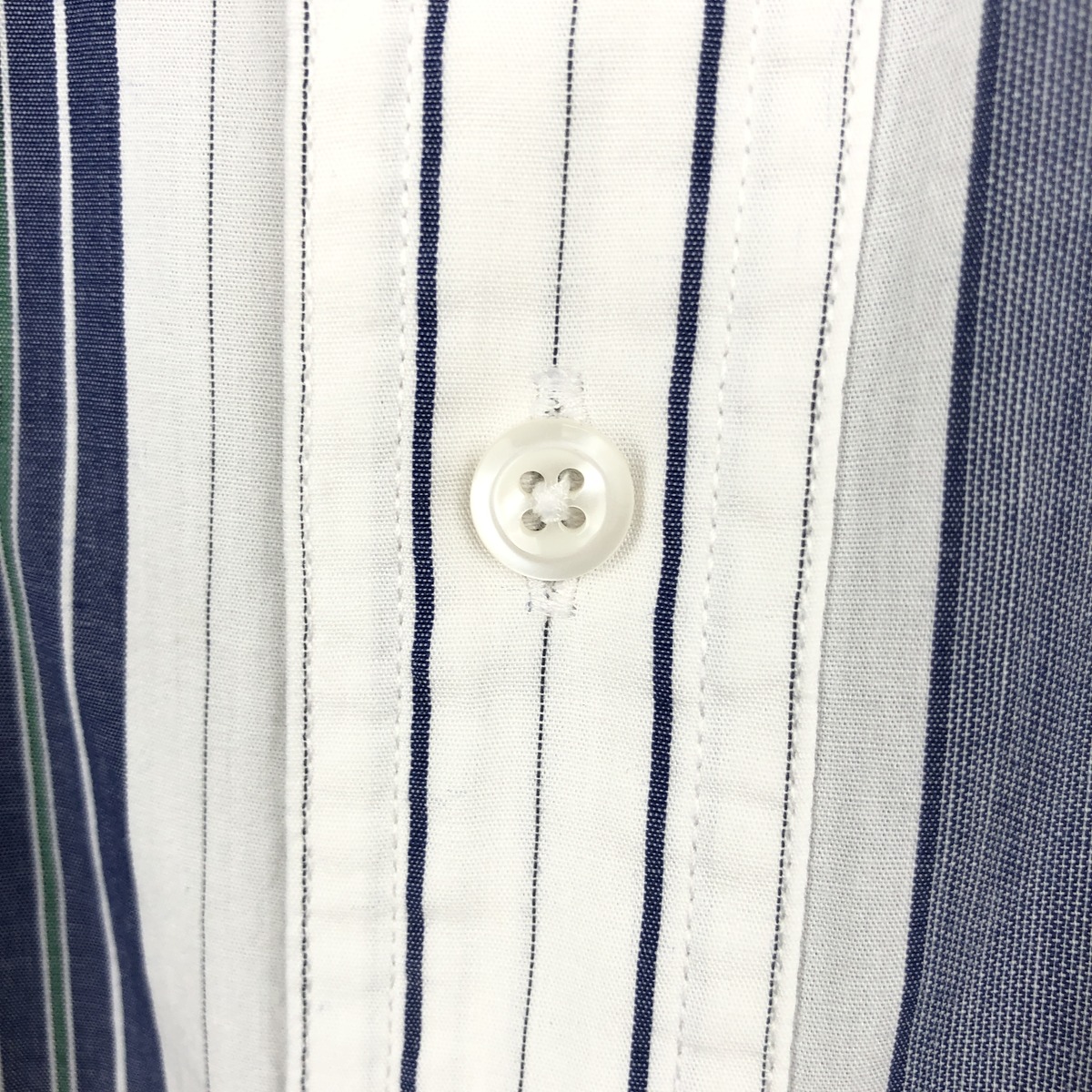 古着 ラルフローレン Ralph Lauren CHAPS チャップス マルチストライプ 半袖 ボタンダウン ストライプシャツ メンズL相当 /eaa668581 【中古】 【260824】