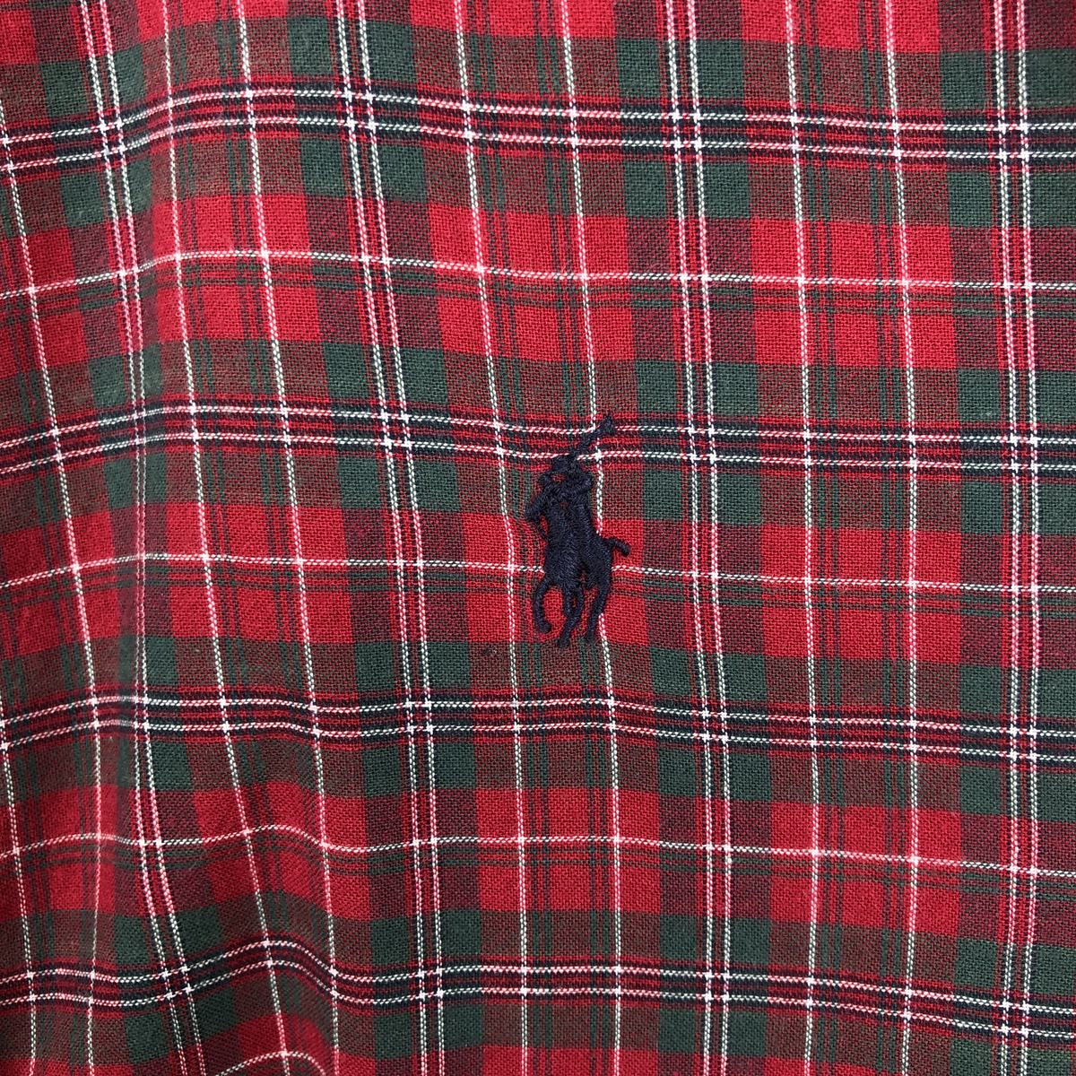 古着 ラルフローレン Ralph Lauren BLAKE 半袖 ボタンダウン チェックシャツ メンズL相当 /eaa668587 【中古】 【260823】