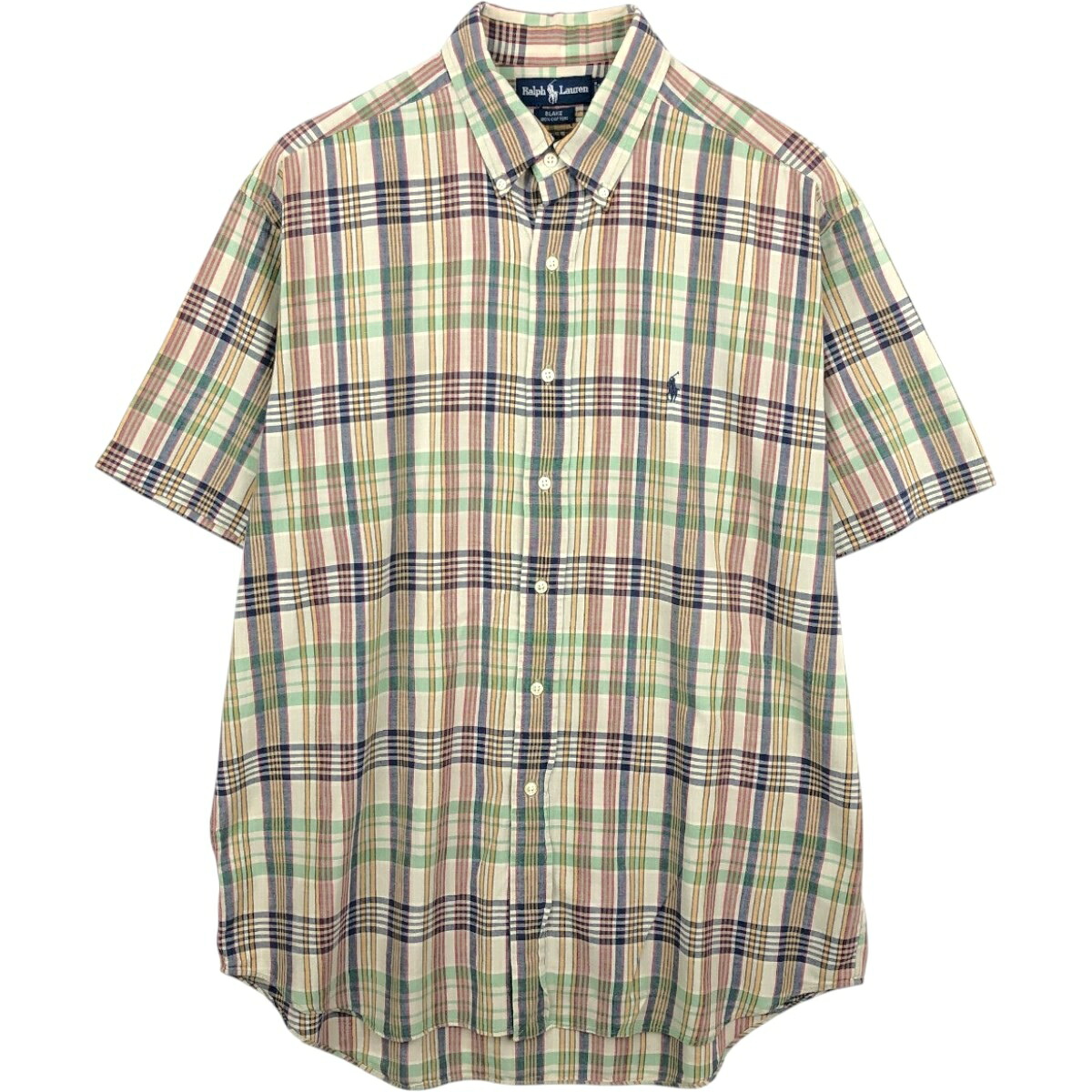 Ralph Lauren/ラルフローレン BLAKE 半袖 ボタンダウン チェックシャツ