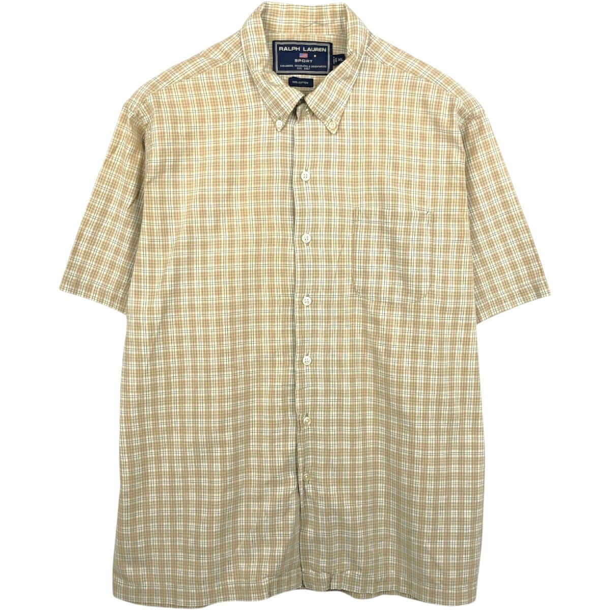 Ralph Lauren/ラルフローレン RALPH LAUREN SPORT 半袖 ボタンダウン チェックシャツ