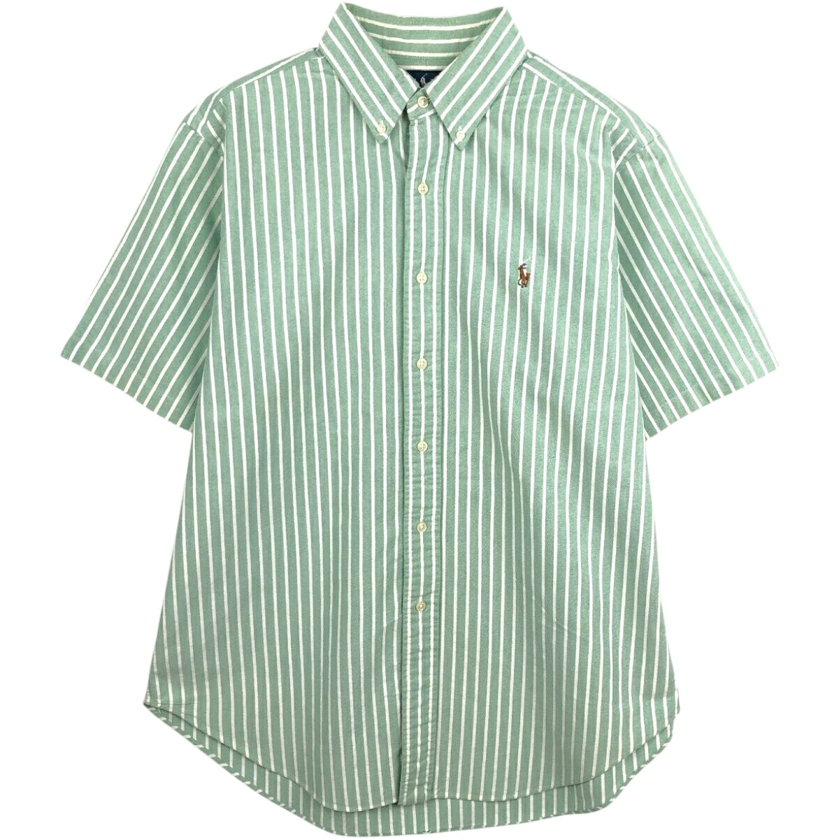 Ralph Lauren/ラルフローレン CLASSIC FIT クラシックフィット 半袖 ボタンダウン ストライプシャツ