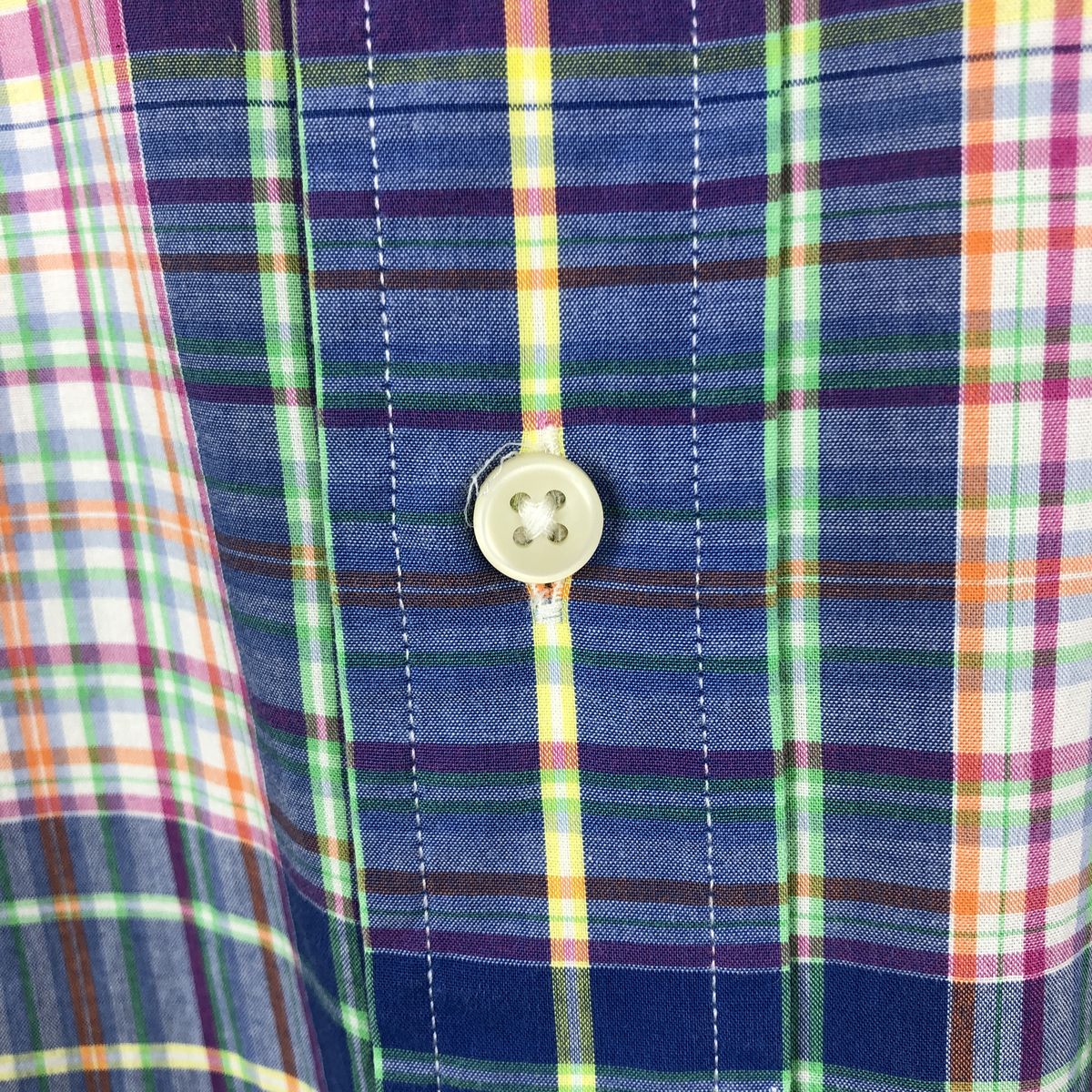 古着 ラルフローレン Ralph Lauren CUSTOM FIT マドラスチェック 半袖 ボタンダウン チェックシャツ メンズXL相当 /eaa668609 【中古】 【260824】