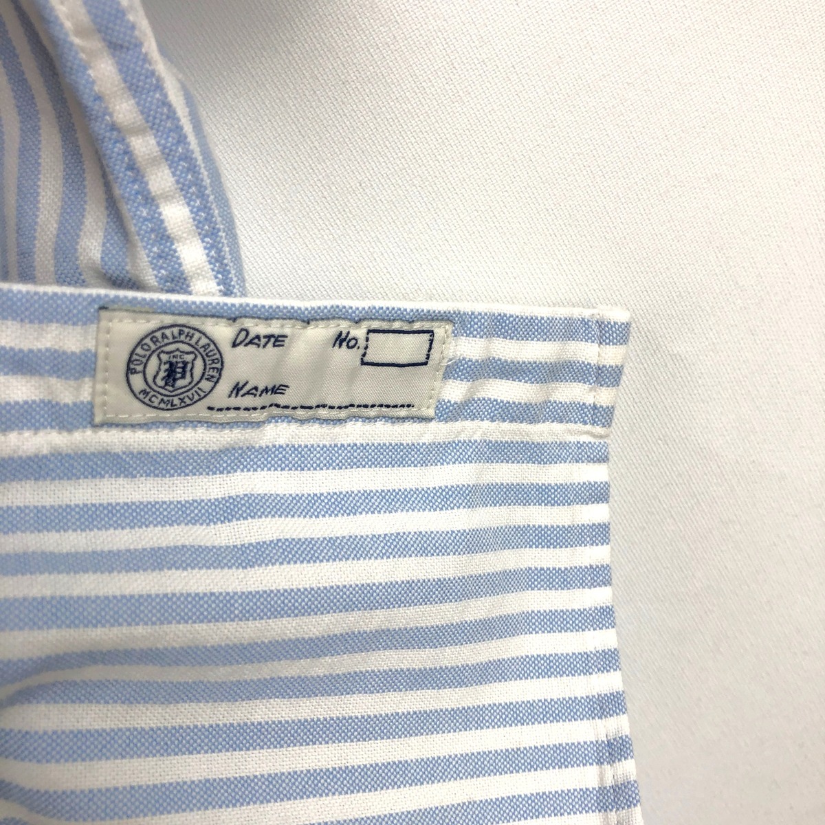 古着 ラルフローレン Ralph Lauren POLO RALPH LAUREN 半袖 ストライプシャツ クレリックシャツ メンズM相当 /eaa668611 【中古】 【260824】