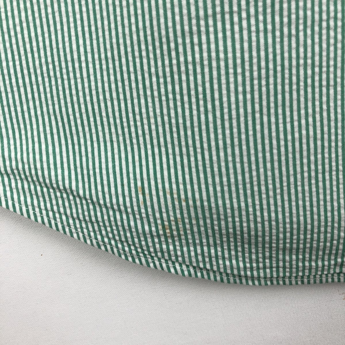 古着 ラルフローレン Ralph Lauren CUSTOM FIT シアサッカー 半袖 ボタンダウン ストライプシャツ メンズL相当 /eaa668619 【中古】 【260824】