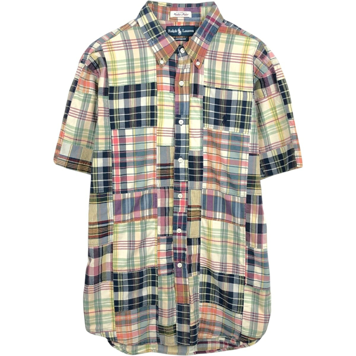 Ralph Lauren/ラルフローレン CUSTOM FIT 半袖 ボタンダウン チェックシャツ