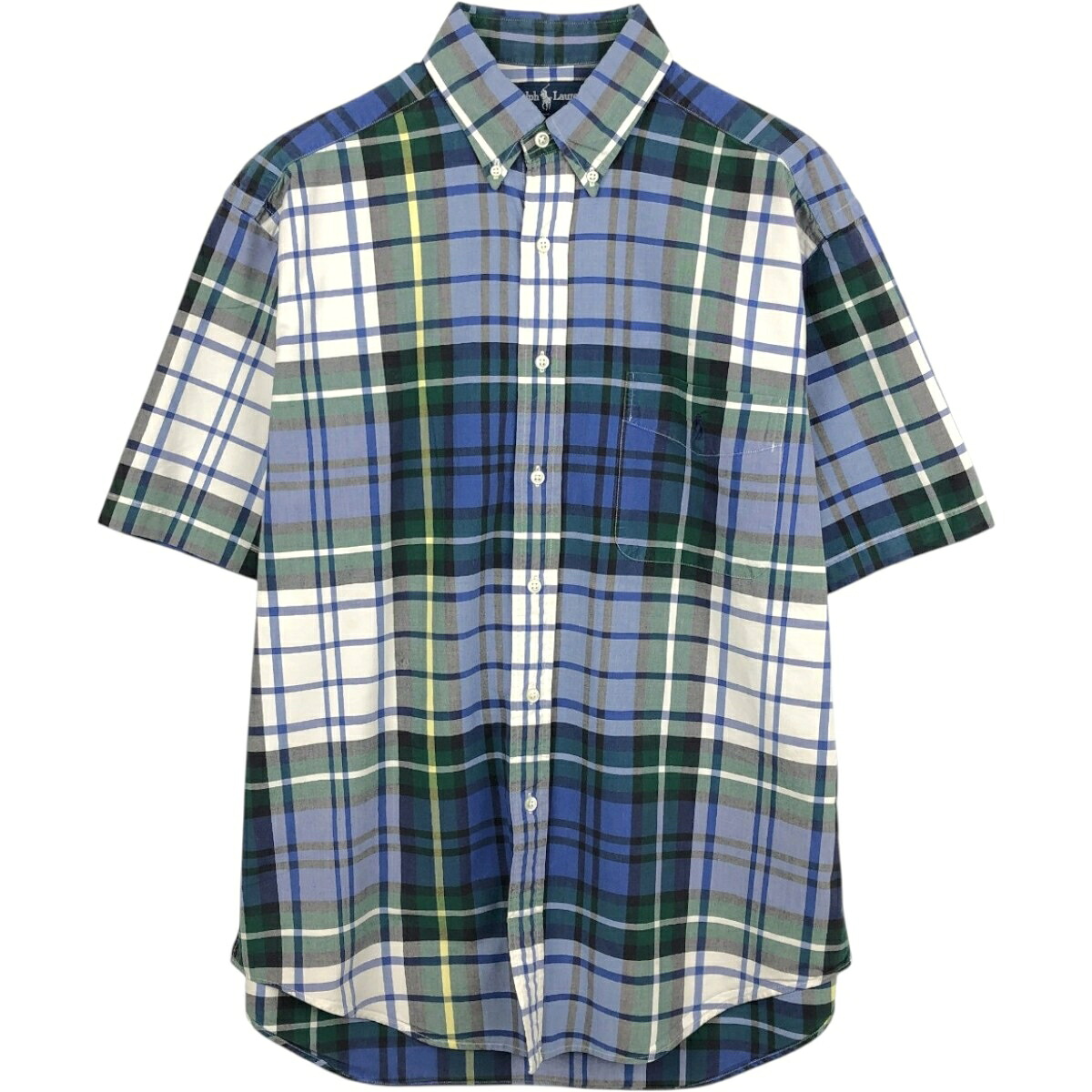 Ralph Lauren/ラルフローレン BIG SHIRT 半袖 ボタンダウン チェックシャツ