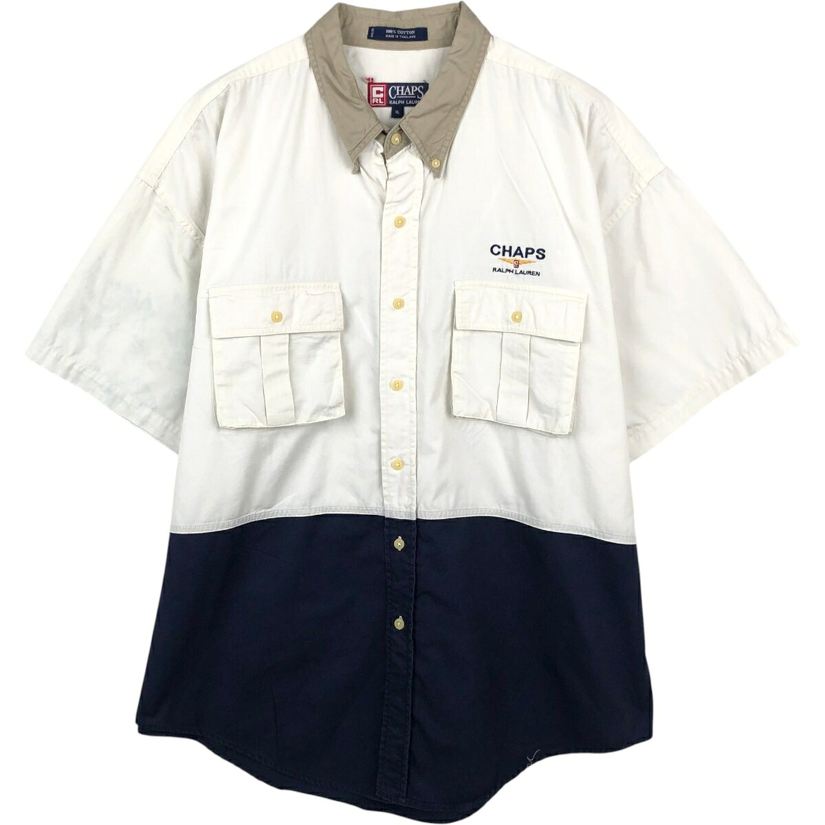 Ralph Lauren/ラルフローレン CHAPS チャップス 半袖 ボタンダウンシャツ