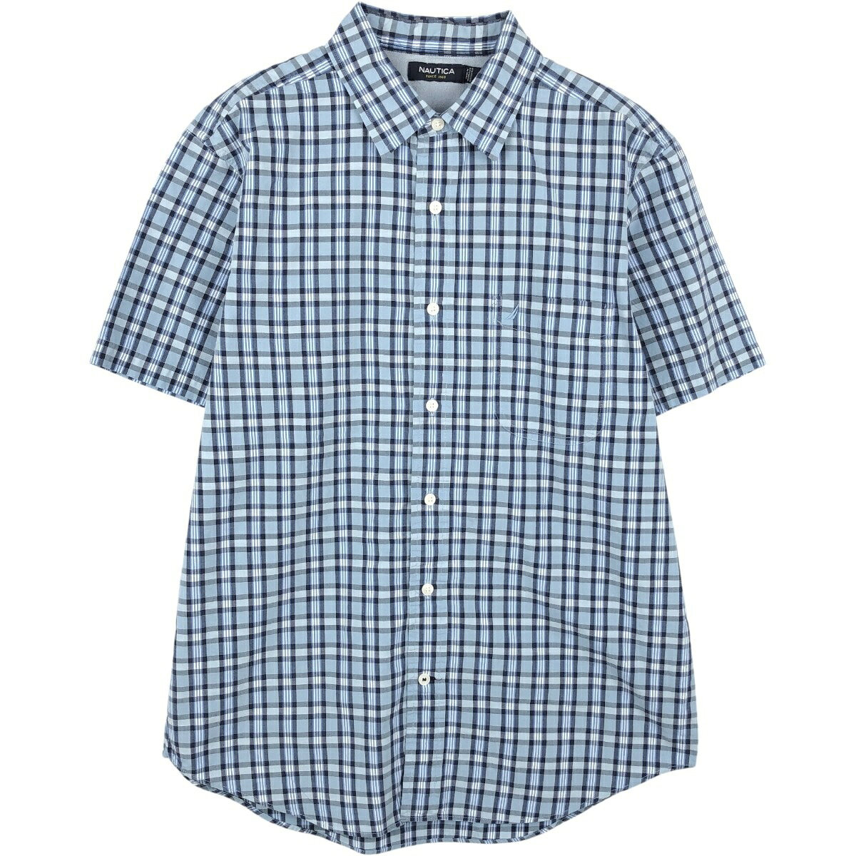 NAUTICA/ノーティカ 半袖 コットン チェックシャツ