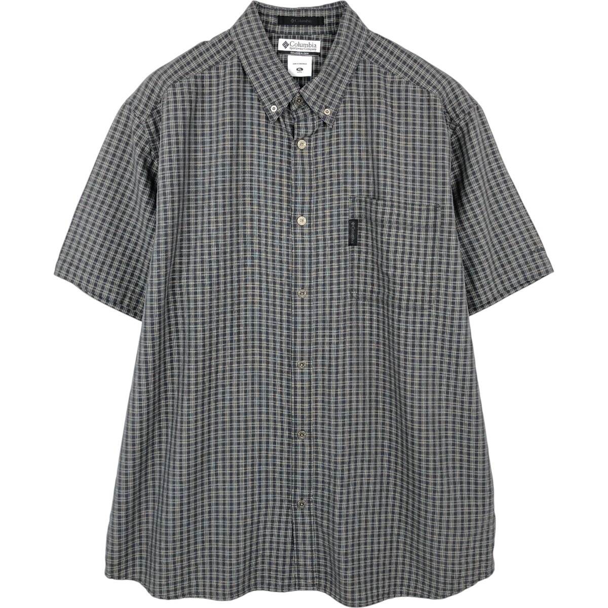 Columbia/コロンビア 半袖 ボタンダウン チェックシャツ