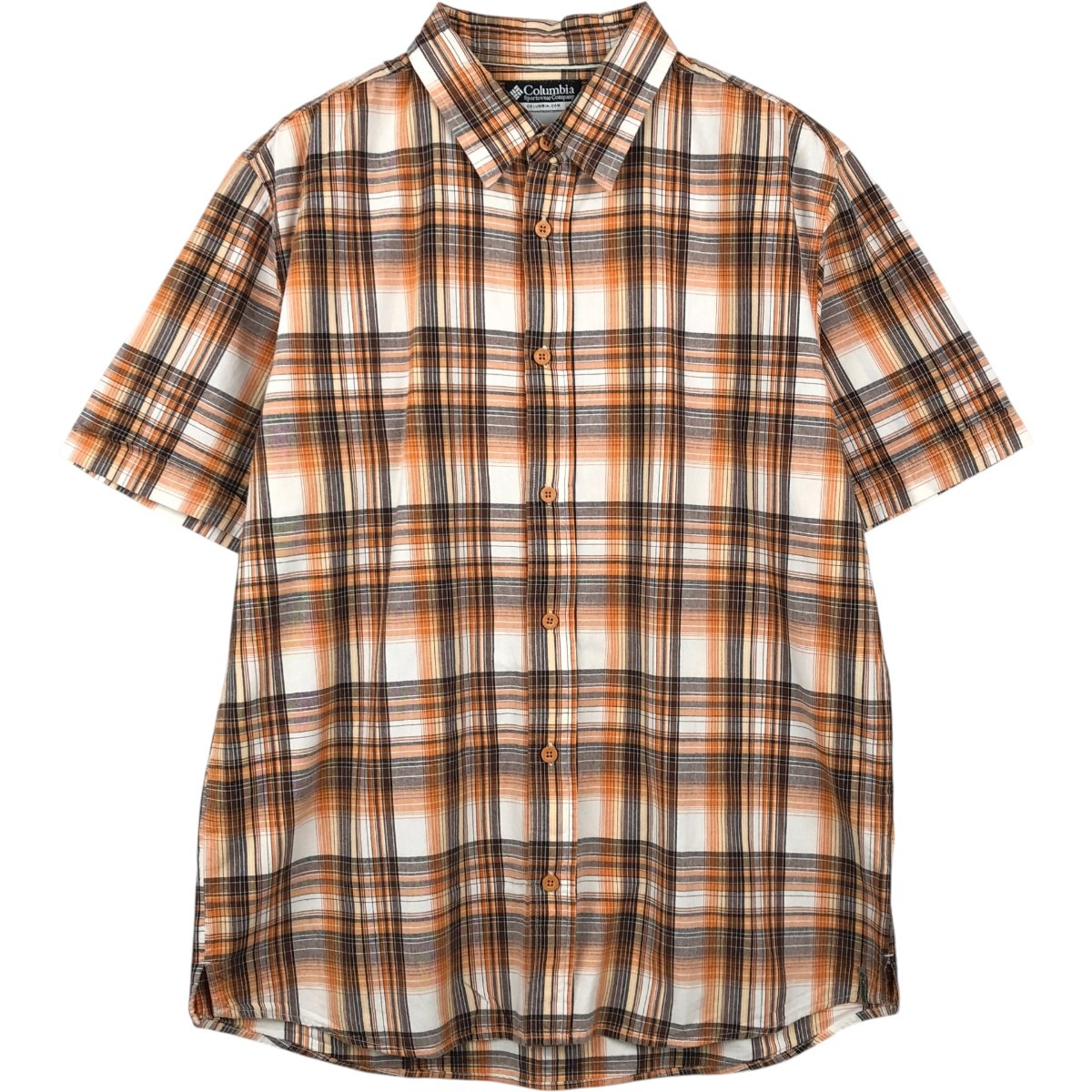 Columbia/コロンビア 半袖 コットン チェックシャツ