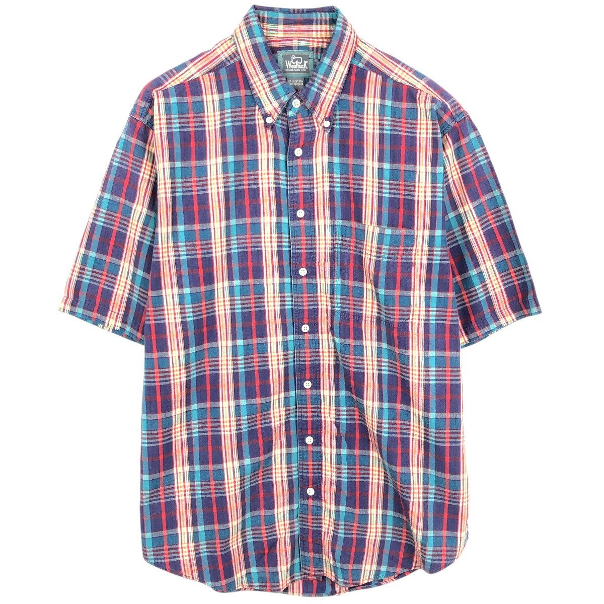 WOOLRICH/ウールリッチ 半袖 ボタンダウン チェックシャツ