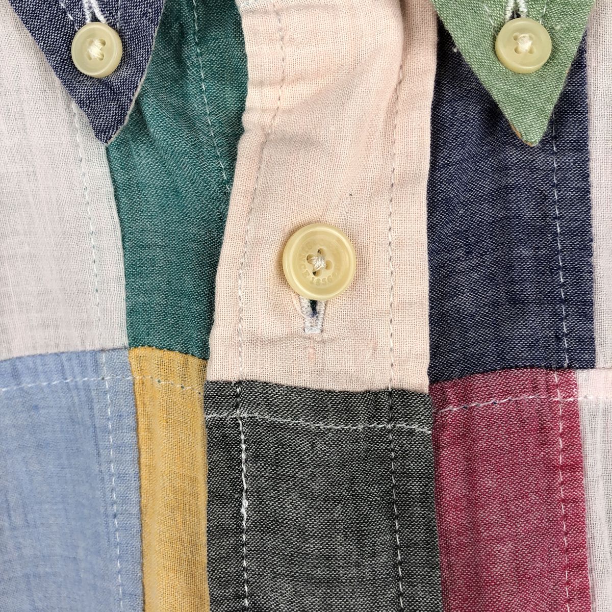 古着 00年代 オービス ORVIS パッチワーク 半袖 ボタンダウン チェックシャツ メンズL相当 /eaa668781 【中古】 【260822】