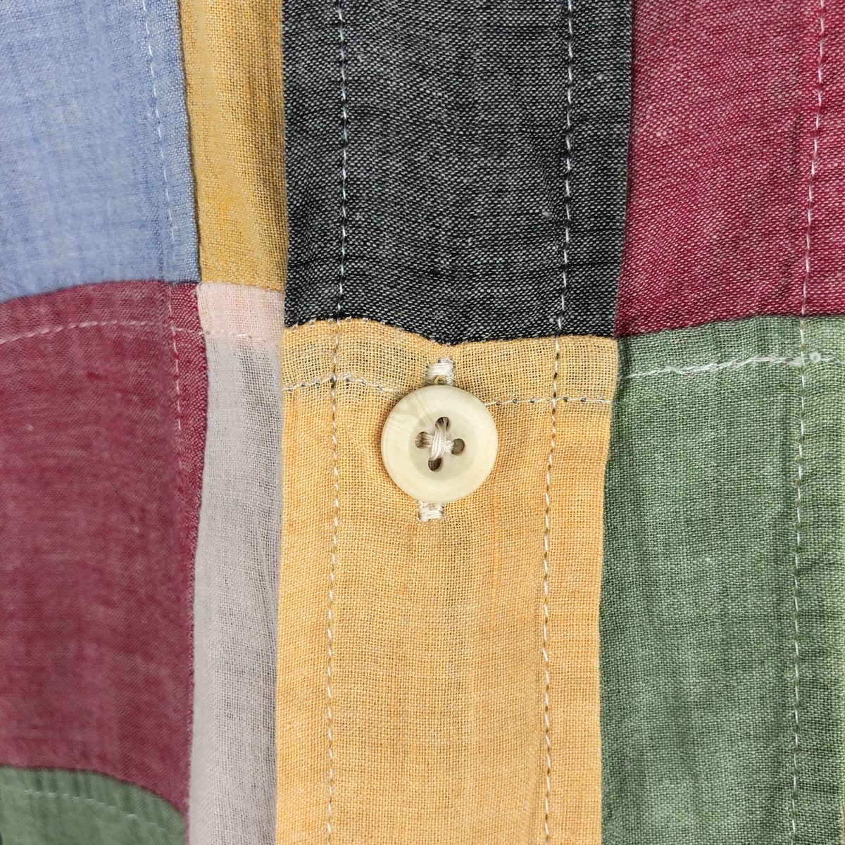 古着 00年代 オービス ORVIS パッチワーク 半袖 ボタンダウン チェックシャツ メンズL相当 /eaa668781 【中古】 【260822】