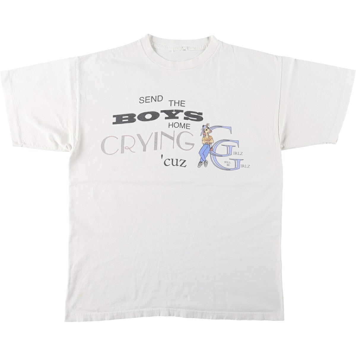 メッセージプリントTシャツ