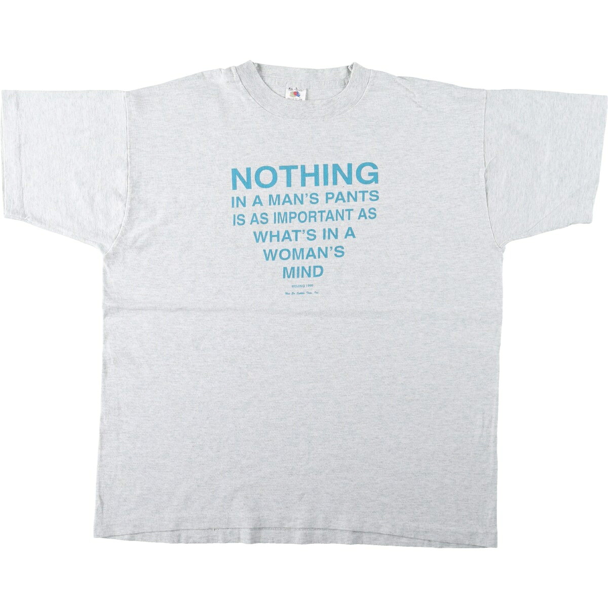 FRUIT OF THE LOOM/フルーツオブザルーム メッセージプリントTシャツ