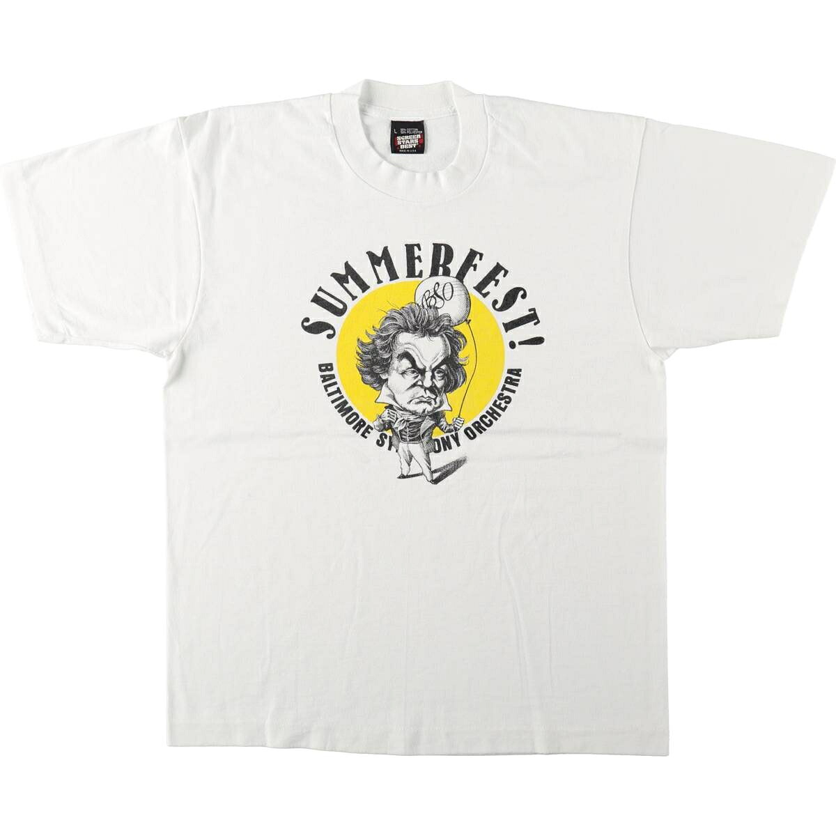 SCREEN STARS/スクリーンスターズ BALTIMORE SYMPHONY ORCHESTRA ベートーヴェン プリントTシャツ