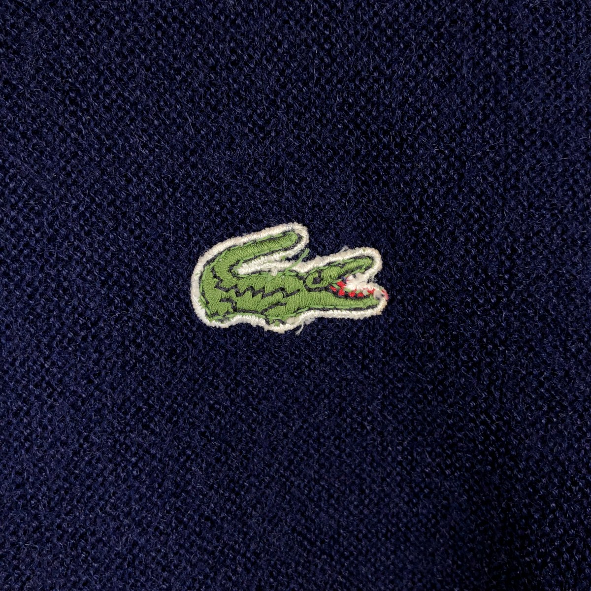 古着 70年代 ラコステ LACOSTE IZOD Vネック アクリルニットセーター メンズXL相当 ヴィンテージ /eaa660010 【中古】 【260621】