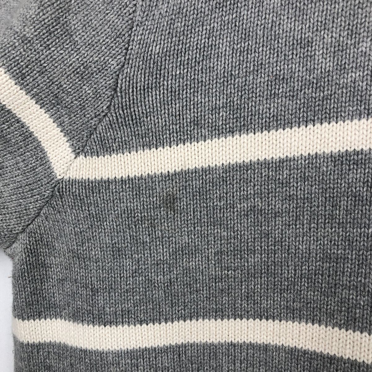 古着 ラルフローレン Ralph Lauren POLO JEANS COMPANY ボーダー柄 コットンニットハーフジップセーター メンズXL相当 /eaa660024 【中古】 【260615】