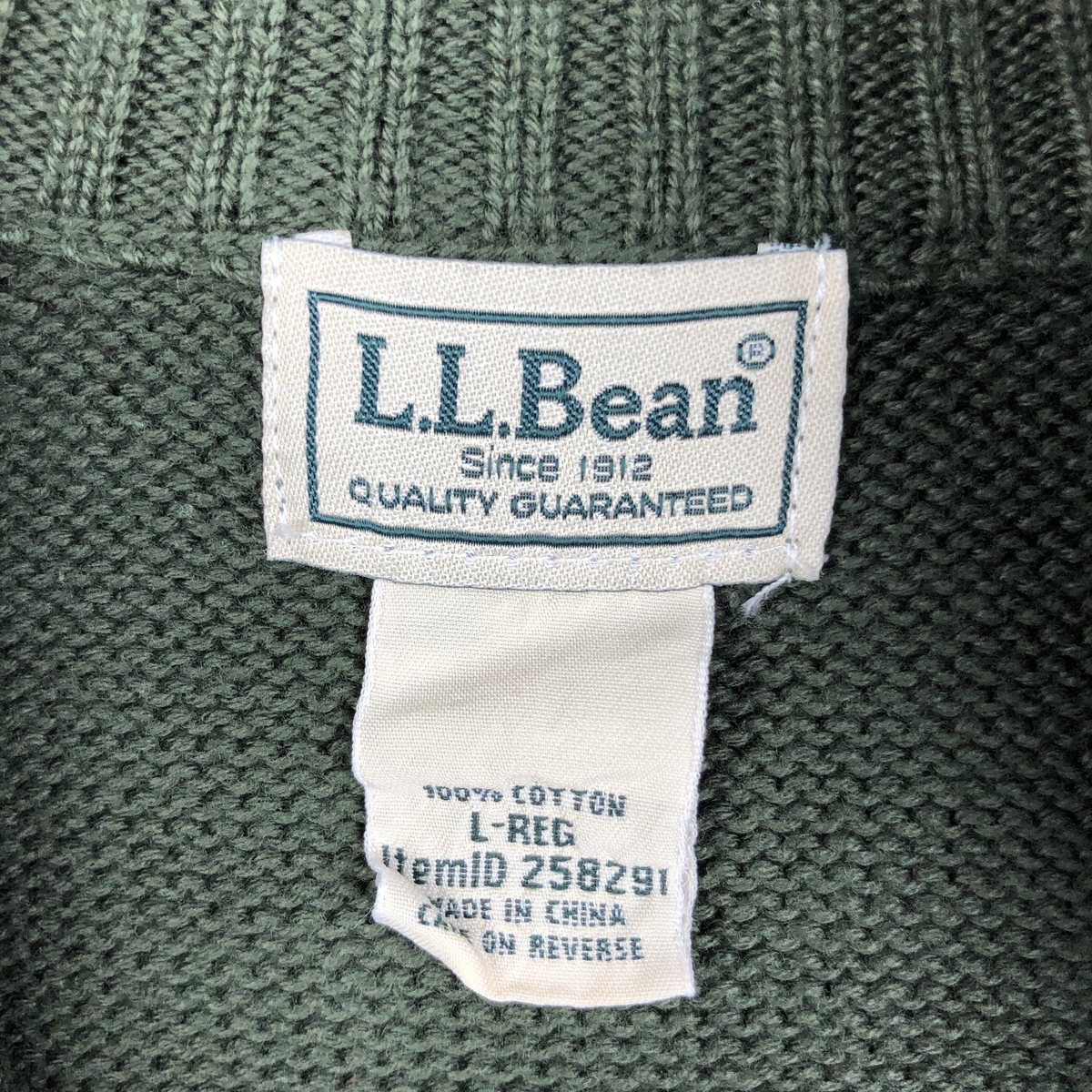 古着 90～00年代 エルエルビーン L.L.Bean コットンニットハーフジップセーター メンズL相当 ヴィンテージ /eaa660025 【中古】 【260615】