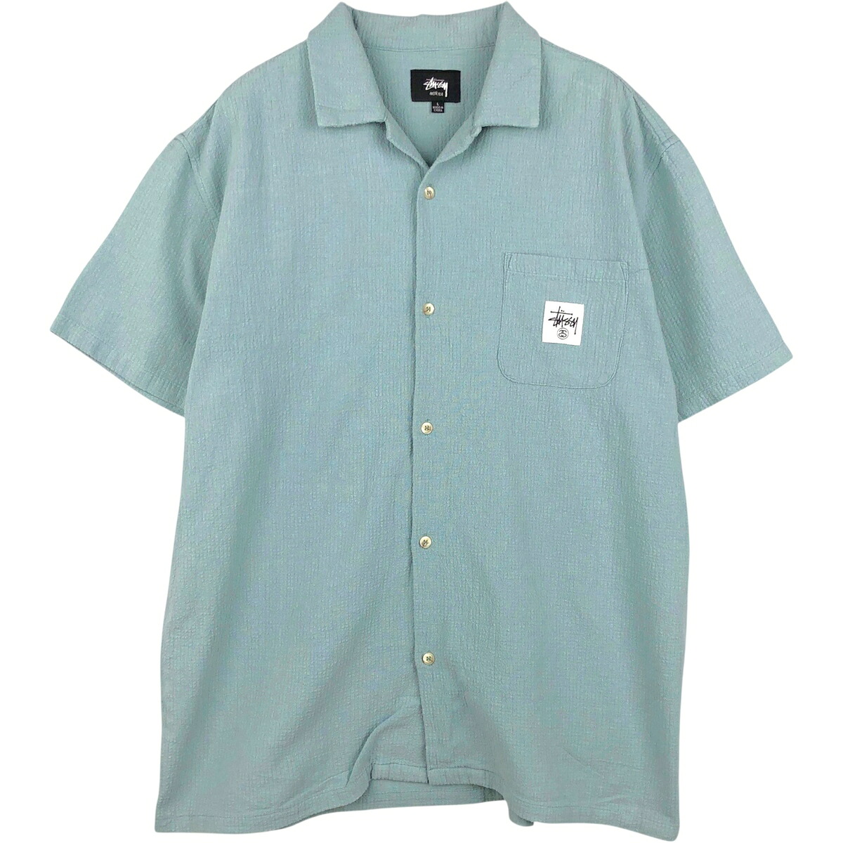 STUSSY/ステューシー 半袖 オープンカラー コットンシャツ