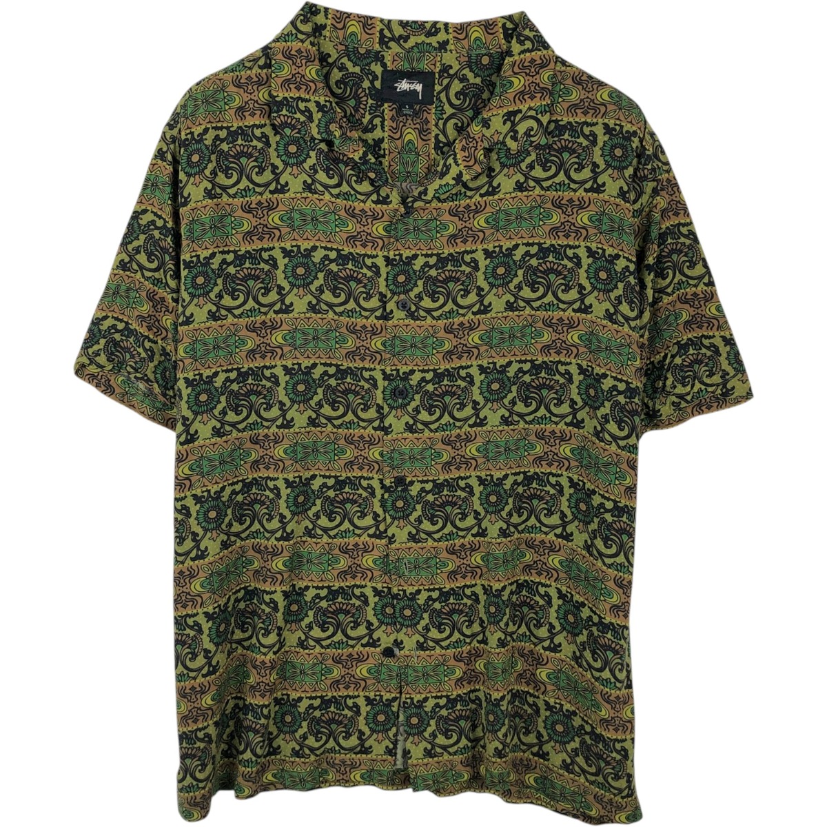 STUSSY/ステューシー 半袖 オープンカラー レーヨンシャツ