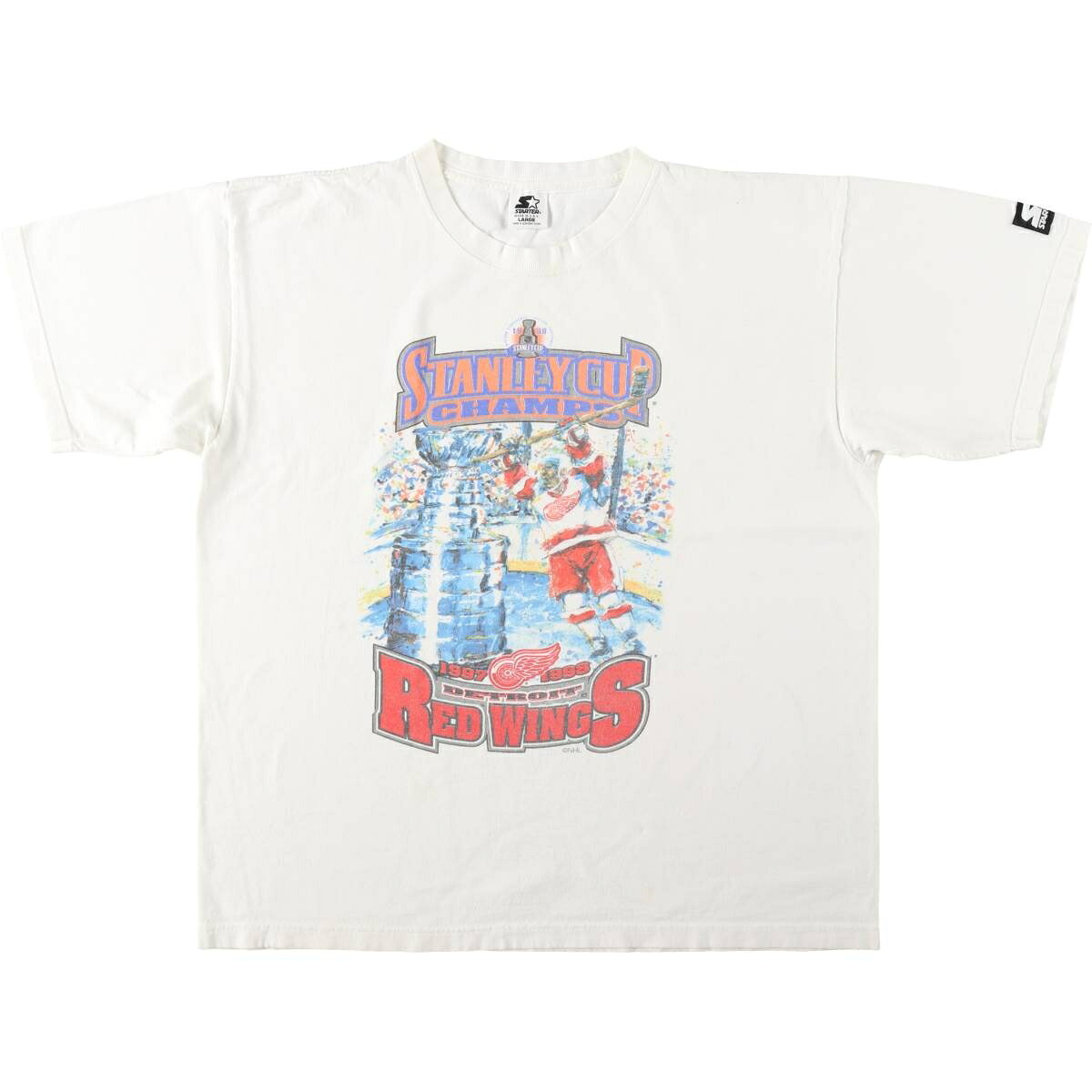 Starter/スターター NHL  DETROIT RED WINGS デトロイトレッドウィングズ スポーツプリントTシャツ