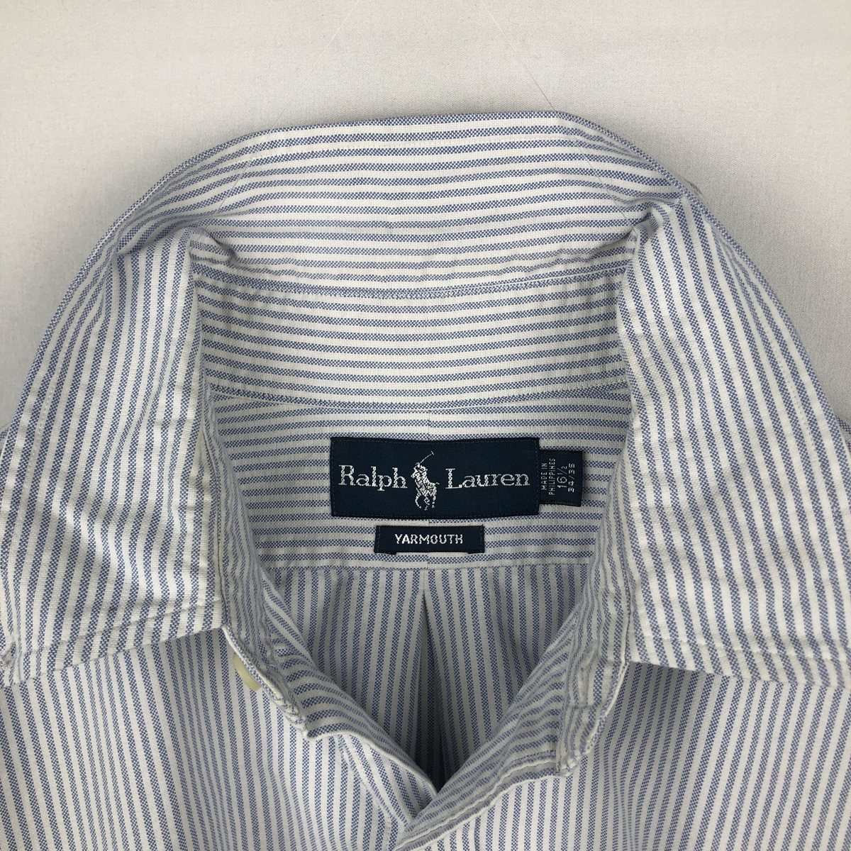 古着 ラルフローレン Ralph Lauren YARMOUTH 長袖 ボタンダウンストライプシャツ メンズL相当 /eaa662029 【中古】 【260823】
