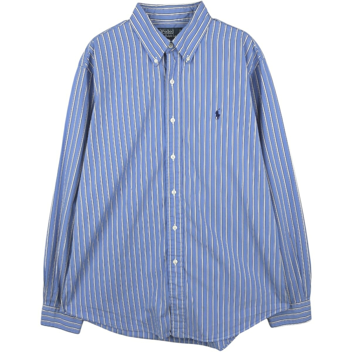 Ralph Lauren/ラルフローレン POLO by Ralph Lauren CUSTOM FIT 長袖 ボタンダウンストライプシャツ