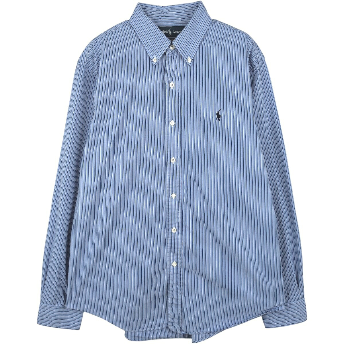 Ralph Lauren/ラルフローレン CUSTOM FIT 長袖 ボタンダウンストライプシャツ