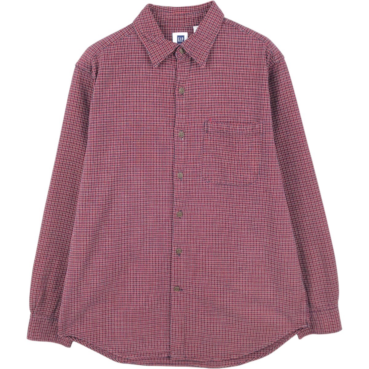 GAP/ギャップ 長袖 フランネルチェックシャツ