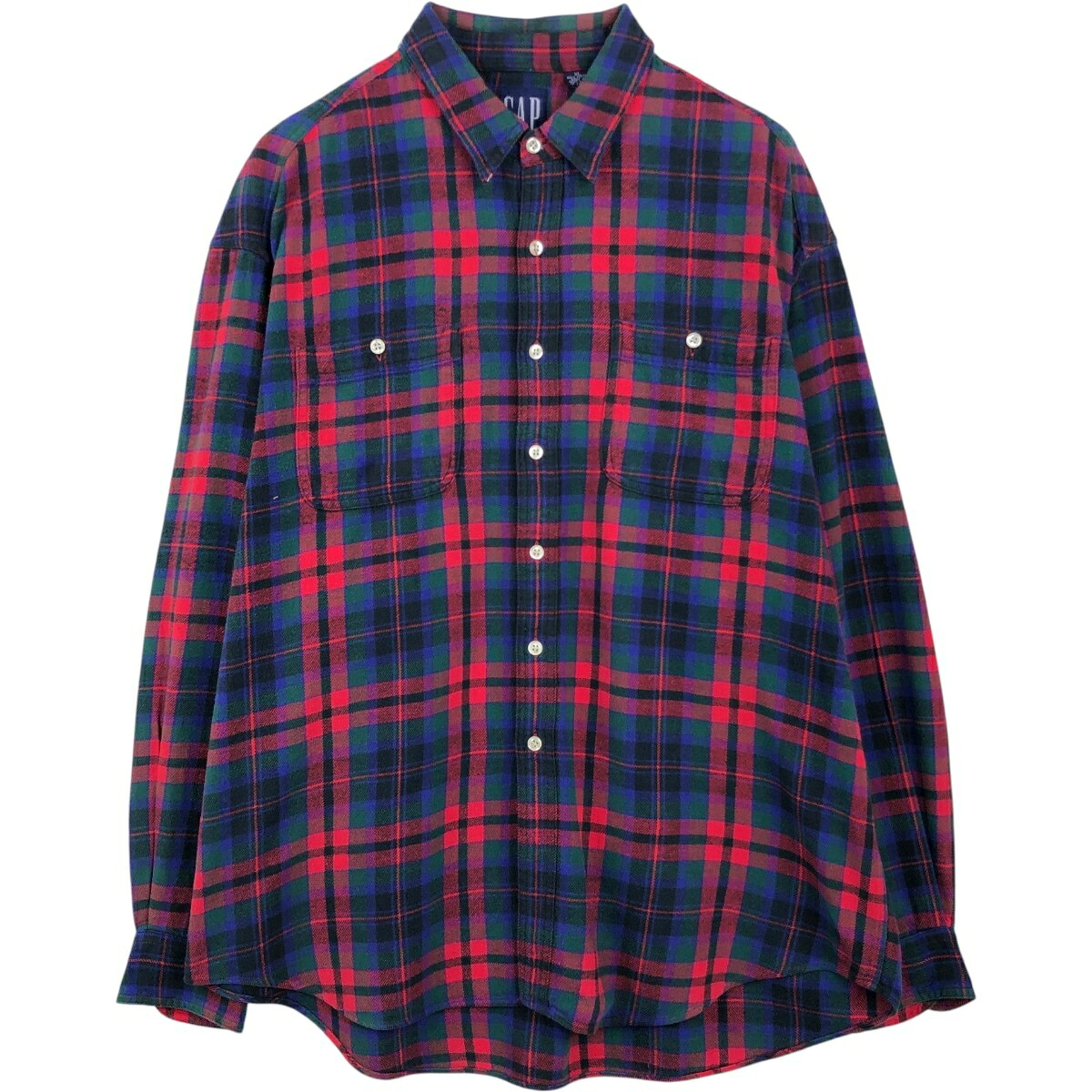 GAP/ギャップ オールドギャップ 長袖 フランネルチェックシャツ