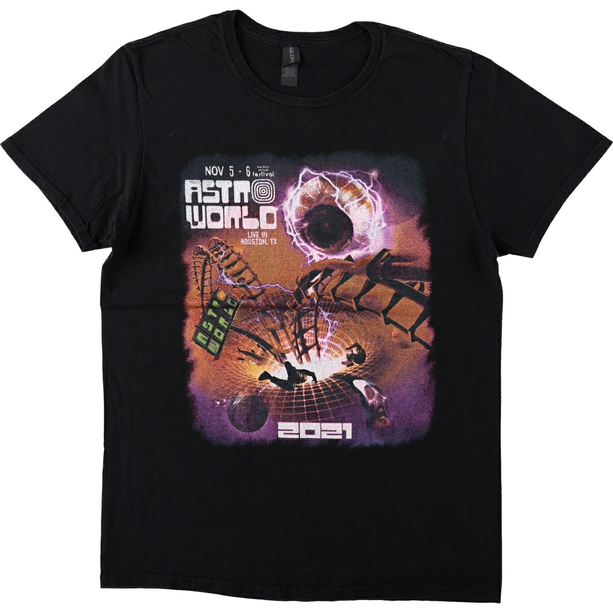 GILDAN/ギルダン ASTRO WORLD アストロワールド ラップTシャツ ラップT