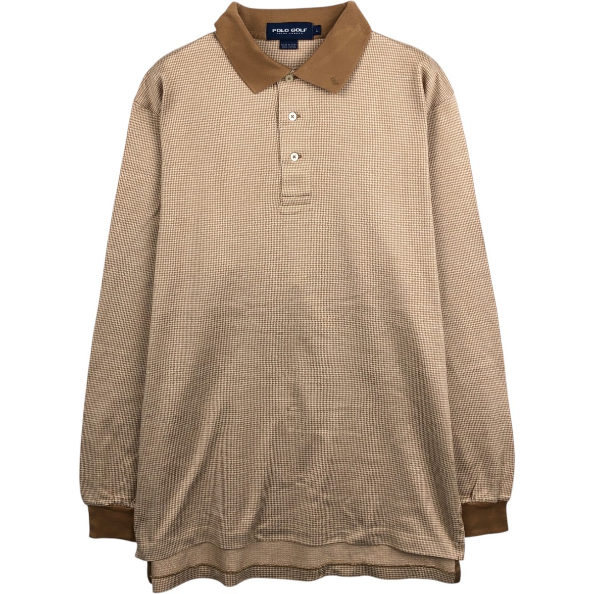 Ralph Lauren/ラルフローレン POLO GOLF ポロゴルフ 長袖 チェック ポロシャツ