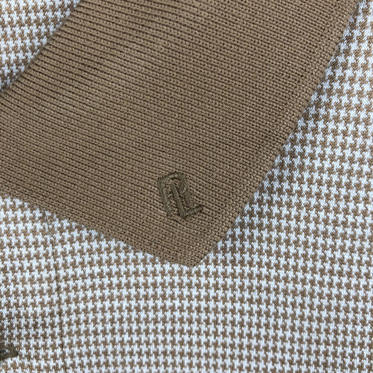 古着 ラルフローレン Ralph Lauren POLO GOLF ポロゴルフ 千鳥格子柄 長袖 チェック ポロシャツ メンズL相当 /eaa662525 【中古】 【260806】