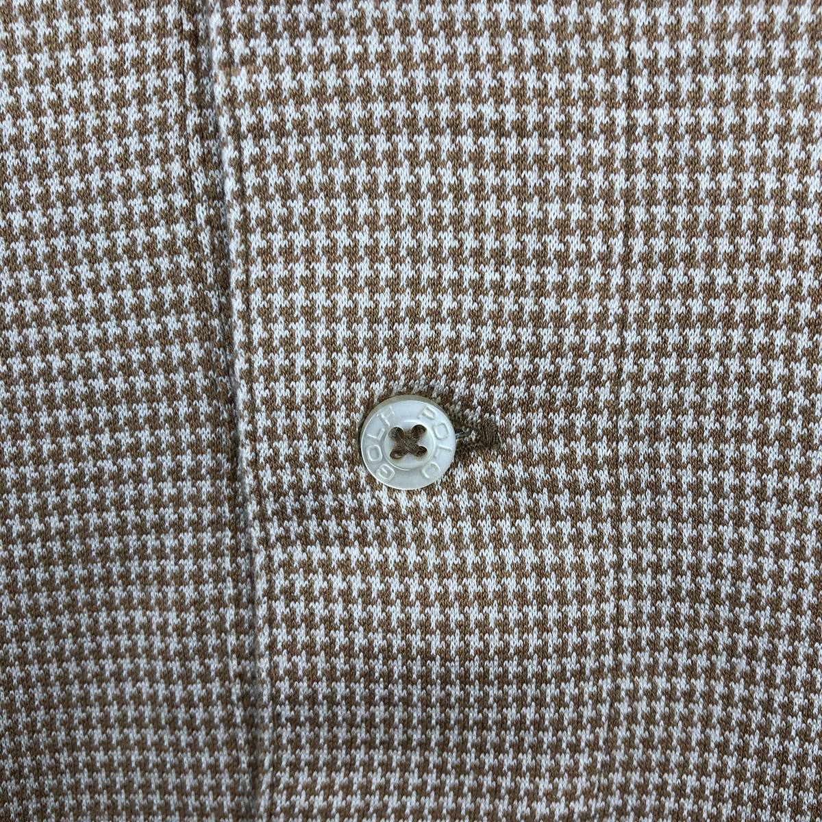 古着 ラルフローレン Ralph Lauren POLO GOLF ポロゴルフ 千鳥格子柄 長袖 チェック ポロシャツ メンズL相当 /eaa662525 【中古】 【260806】